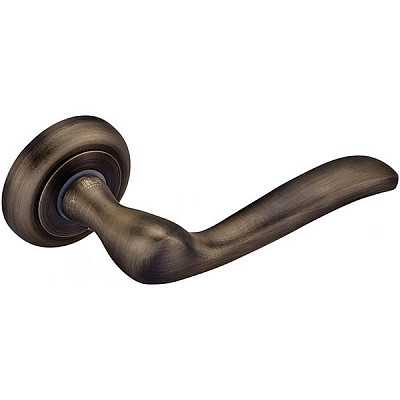 Ручка на розетке Solo А-2058 матовая античная бронза