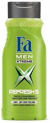 Гель для душа Fa Men Xtreme Refresh 5 250 мл
