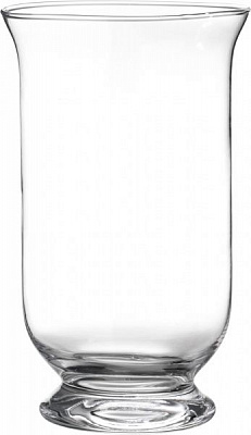 Ваза скляна прозора на ножке