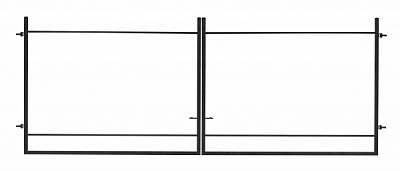 Каркас ворот Укритарм Эко 4000х1500 мм