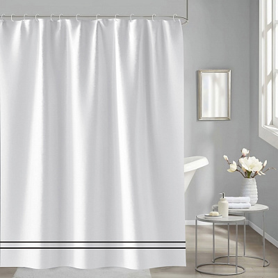 Шторка для ванны Trento White 240х200 см белая