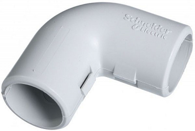 Соединитель угловой для труб Schneider Electric RAL 7035 d20 мм 