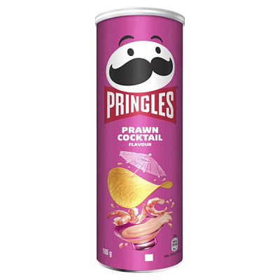 Чипси Pringles Prawn coctail коктейль з креветок 165 г