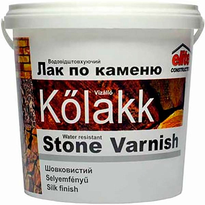 Лак для каменю Elite Construction напівмат 0,9 л