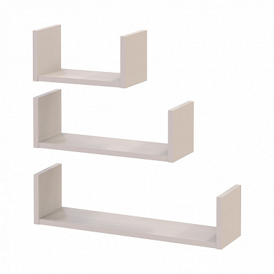 Набор полок Doros Фил 3 шт. 600x150x150 мм кашемир