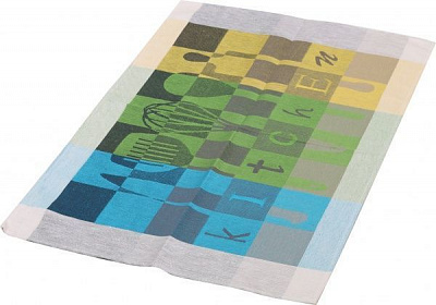 Рушник кухня 49x70 см Білоруський льон зелений