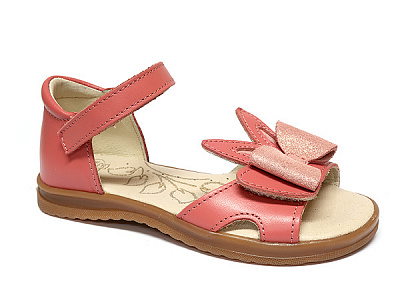 Босоніжки для дівчаток RenBut на липучках з бантом р.33 рожевий 31-4421