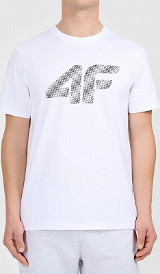 Футболка 4F 4FWMM00TTSHM3342-10S р.р.L белый