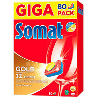 Таблетки для мытья посуды Somat Gold 80 шт