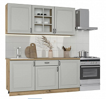 Кухня модульна Грейд МС Глорія_ASHEN без стільниці МДФ 1,8 м