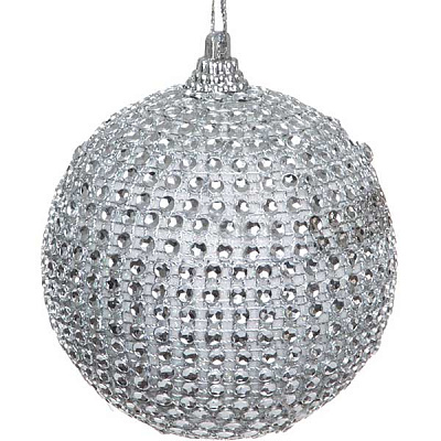 Шарик новогодний Цепочка SDA137680S 80 мм