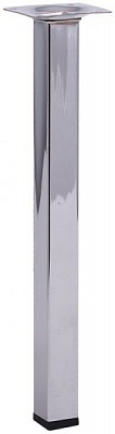 Меблева ніжка Larvij L61S30CH25 квадратная 25х25х300 мм хромированная