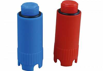 Заглушка наружная AlcaPipe пробка длинная синяя PP grn