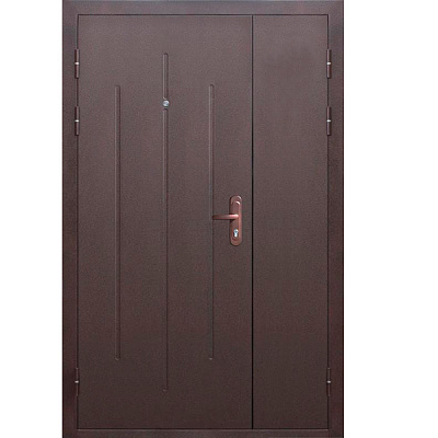 Двери входные Tarimus Стройгост орех итальянский 2050x1200мм левые