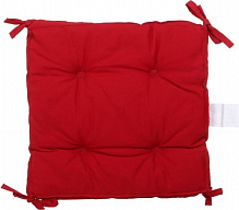 Подушка на стул 40х40 см красная LovSun