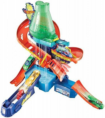 Трек Hot Wheels Научная лаборатория Взрыв цветов 1:64 CCP76