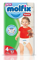 Подгузники-трусики Molfix детские 4 (9-14 кг), 52 шт.