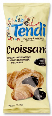 Круассан Tendi с начинкой со вкусом шоколада и ореха 65 г (4823117502030)