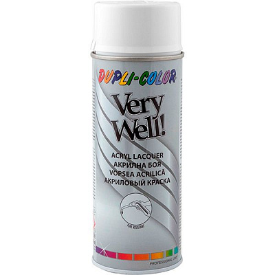 Эмаль аэрозольная Dupli-Color Very Well RAL 9003 сигнально-белый глянец 400 мл