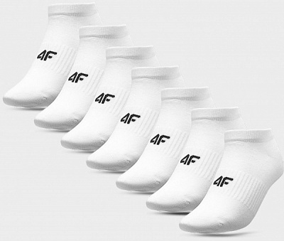 Шкарпетки 4F SOCKS CAS F215 (7PACK) 4FWAW23USOCF215-10S р.35-38 білий