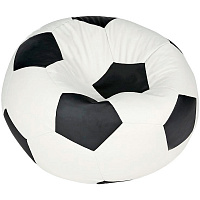 Кресло-мешок Мяч XXL 1300 мм белый с черным