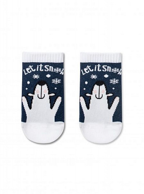 Шкарпетки дитячі Conte-Kids New Year 520 19С-87СП р.11-12 темно-синій