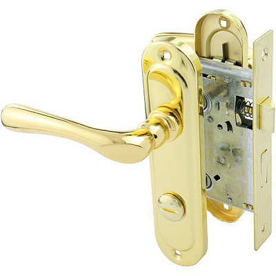 Ручка на планці з механізмом Bruno 910K6 WC золото