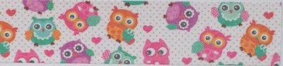 Лента бумажная самоклеющаяся Совы в невесомости 1.5см * 5м 740568 