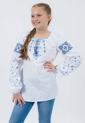 Вишиванка Гармонiя Веснянка р.134 синій 33333