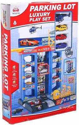 Гараж HLD Toys Parking Lot Luxury Set с лифтом 92126