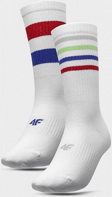 Носки 4F SOCKS CAS U137 (2PACK) 4FSS23USOCU137-90S р.35-38 белый