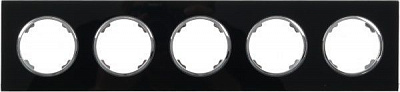 Рамка HausMark Bela 5-на горизонтальна чорний SNG-FRG,RD20G5-BK
