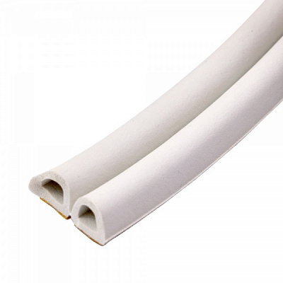 Уплотнитель самоклеющийся D-образный Comit белый