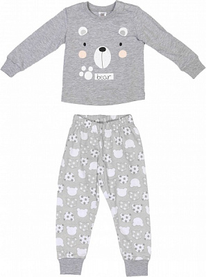 Пижама для мальчиков Funtime с длинным рукавом р.80 меланж 