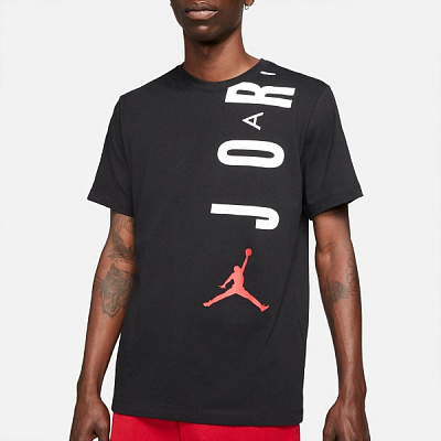 Футболка Jordan M J JDN AIR STRETCH SS CREW CZ8402-010 р.S черный