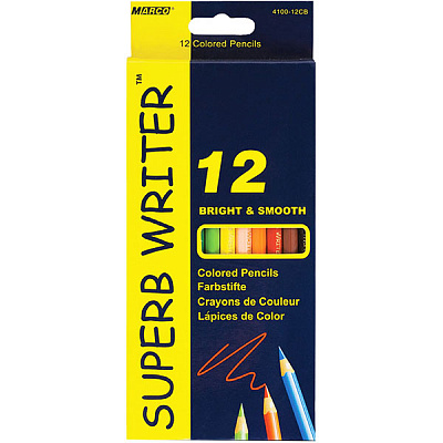Карандаши цветные Superb Writer 4100-12CB 12 шт. Marco