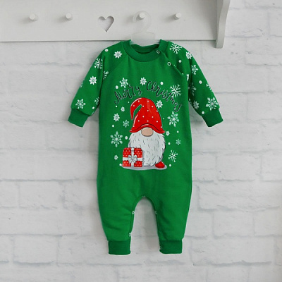 Ромпер-реглан унисекс Blanka Гном р.74 зеленый 110097 