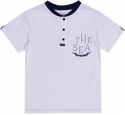 Футболка для мальчика Smil 110586-1 р.146 белый 