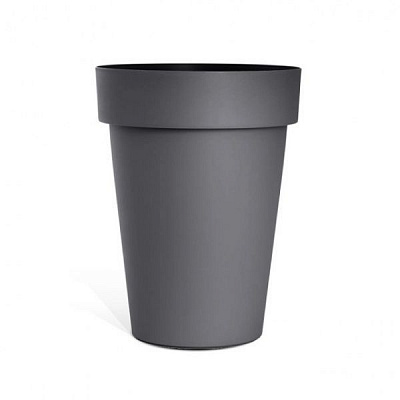 Горшок пластиковый Мелроуз 40x50x40 см круглый 40л антрацит 
