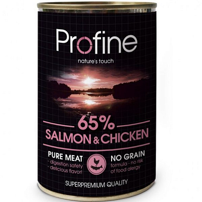 Консерва Profine для собак лосось и курица 400 г