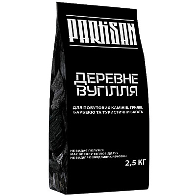 Уголь древесный Partisan 2,5 кг