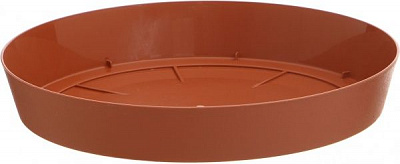 Піддон пластиковий Prosperplast Lofly круглий (70775-624) теракот