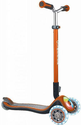 Самокат Globber Elite Prime с подсветкой оранжевый 444-804 