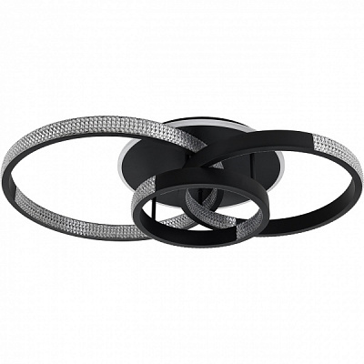 Світильник світлодіодний Hopfen Schwarz RС з пультом ДК 120 Вт чорний 3000-6000 К