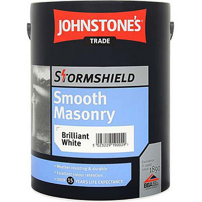Фарба акрилова водоемульсійна Johnstone's Smooth Masonry Finish мат білий 10л