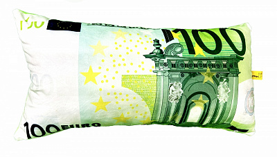 Подушка декоративная 100 евро 30x65 см MeriToys