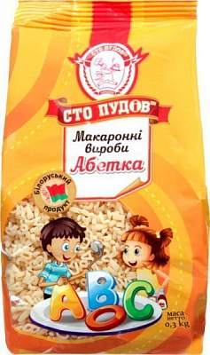 Макарони Сто пудов “Абетка” 300 г
