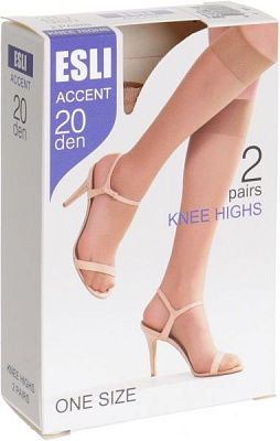 Гольфы ESLI ACCENT 20 den visone р. 23-25
