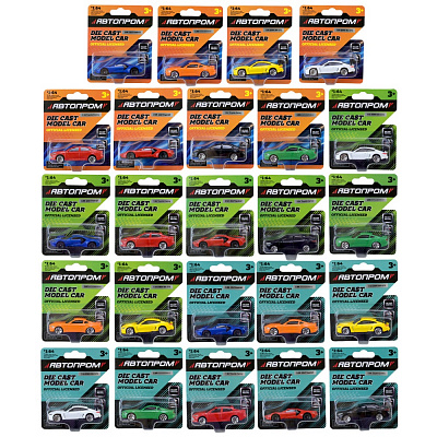 Автомодель Автопром 1:64 микс моделей AP6405