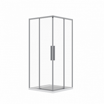 Душевая кабина Koller Pool Proxima 900х900х1950 мм, gun metal, стекло 6 мм, clear